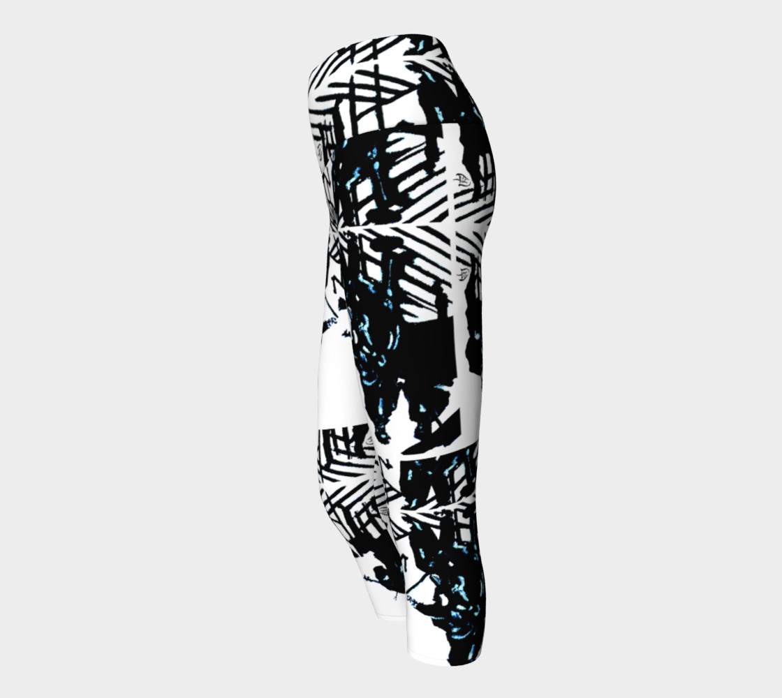 Aperçu de Chamber Jazz / Jazz Lover's Fancy Yoga Capris #2