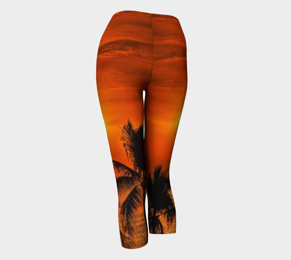 Mexican Sunrise Yoga Capris preview #3