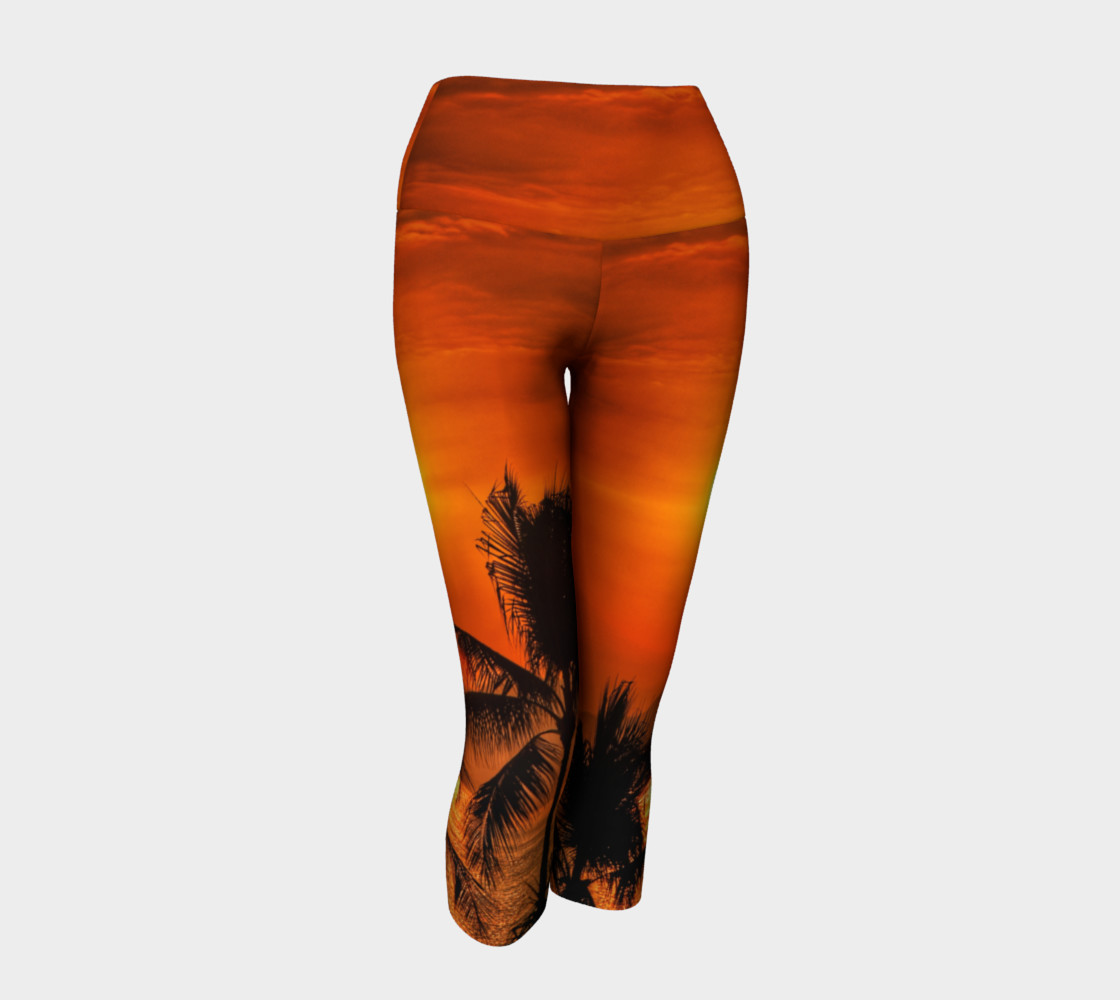 Mexican Sunrise Yoga Capris preview #1