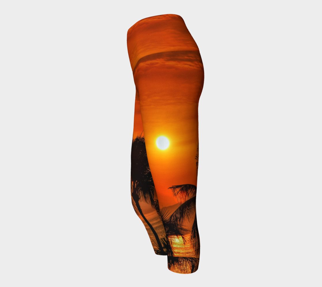 Mexican Sunrise Yoga Capris preview #2