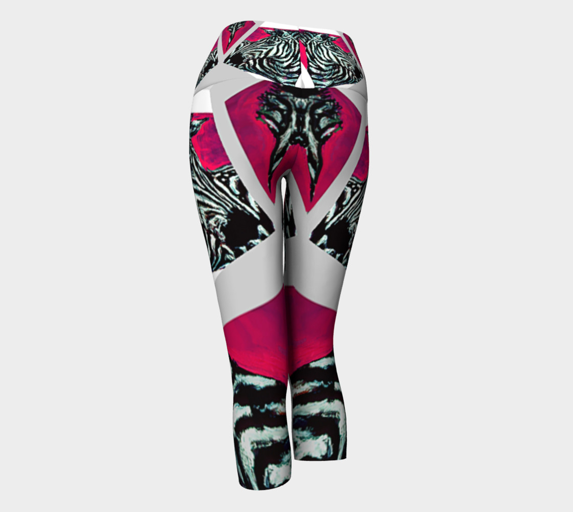 Abrica-Zebra / Devin Art Match Yoga Capris preview #3