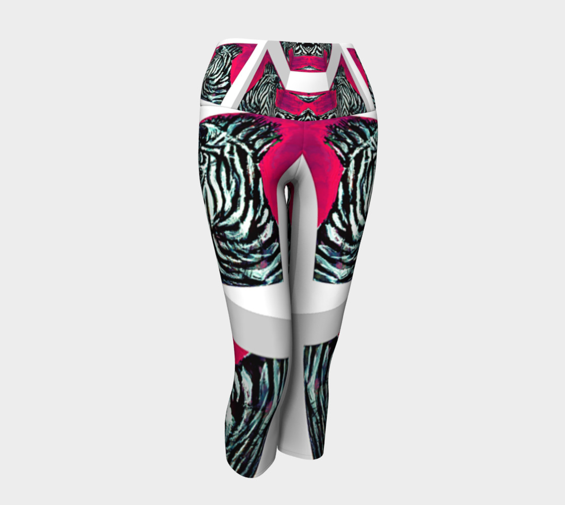 Abrica-Zebra / Devin Art Match Yoga Capris preview #1