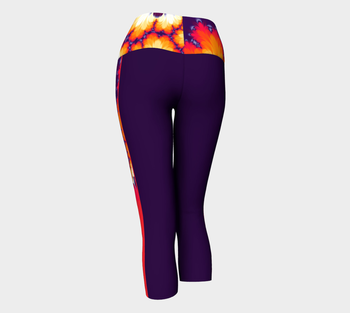 Feathers Patterned Short Yoga preview #3