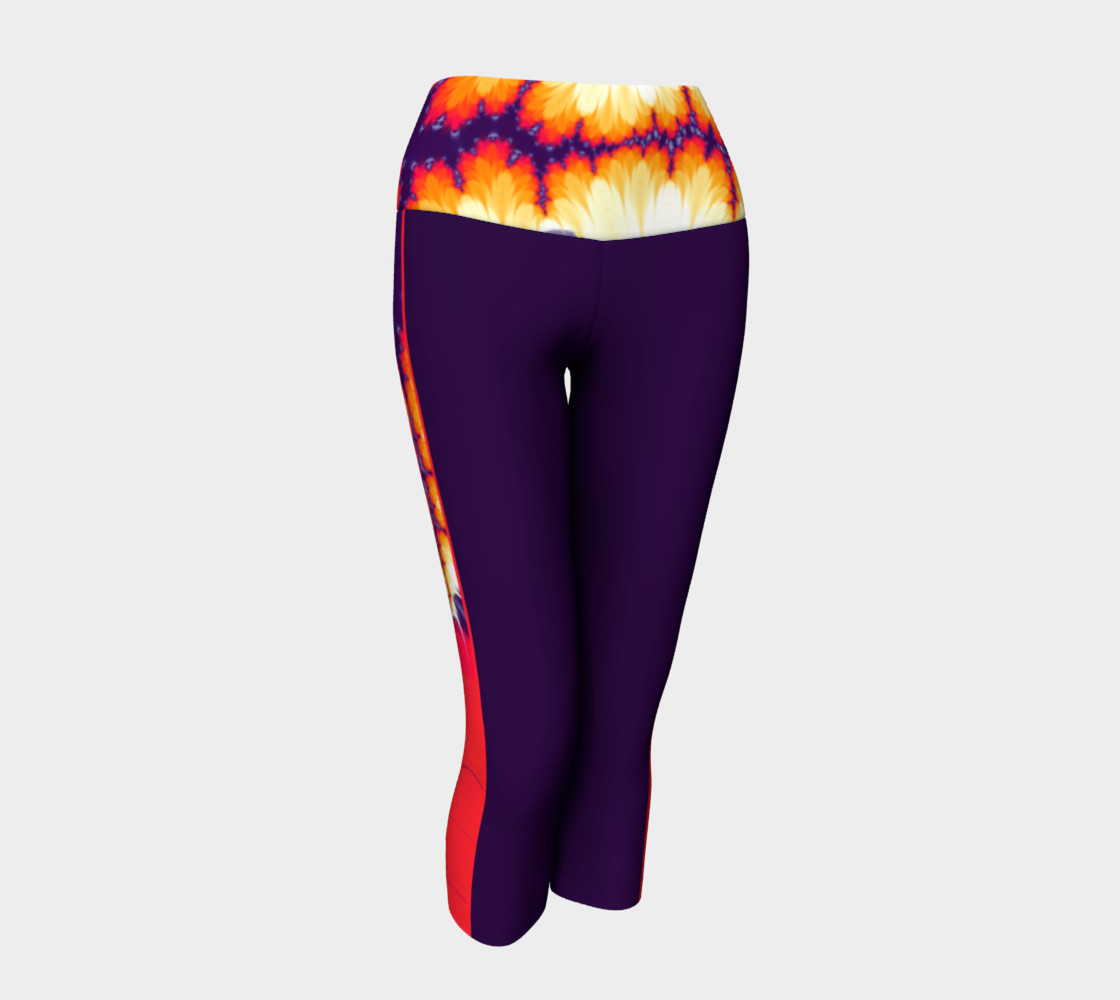 Feathers Patterned Short Yoga preview #1