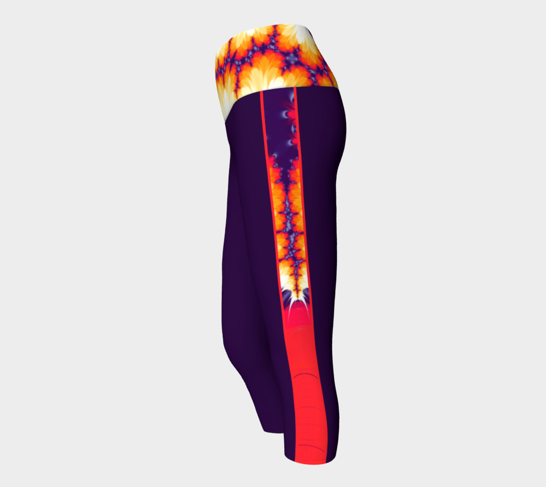 Feathers Patterned Short Yoga preview #2