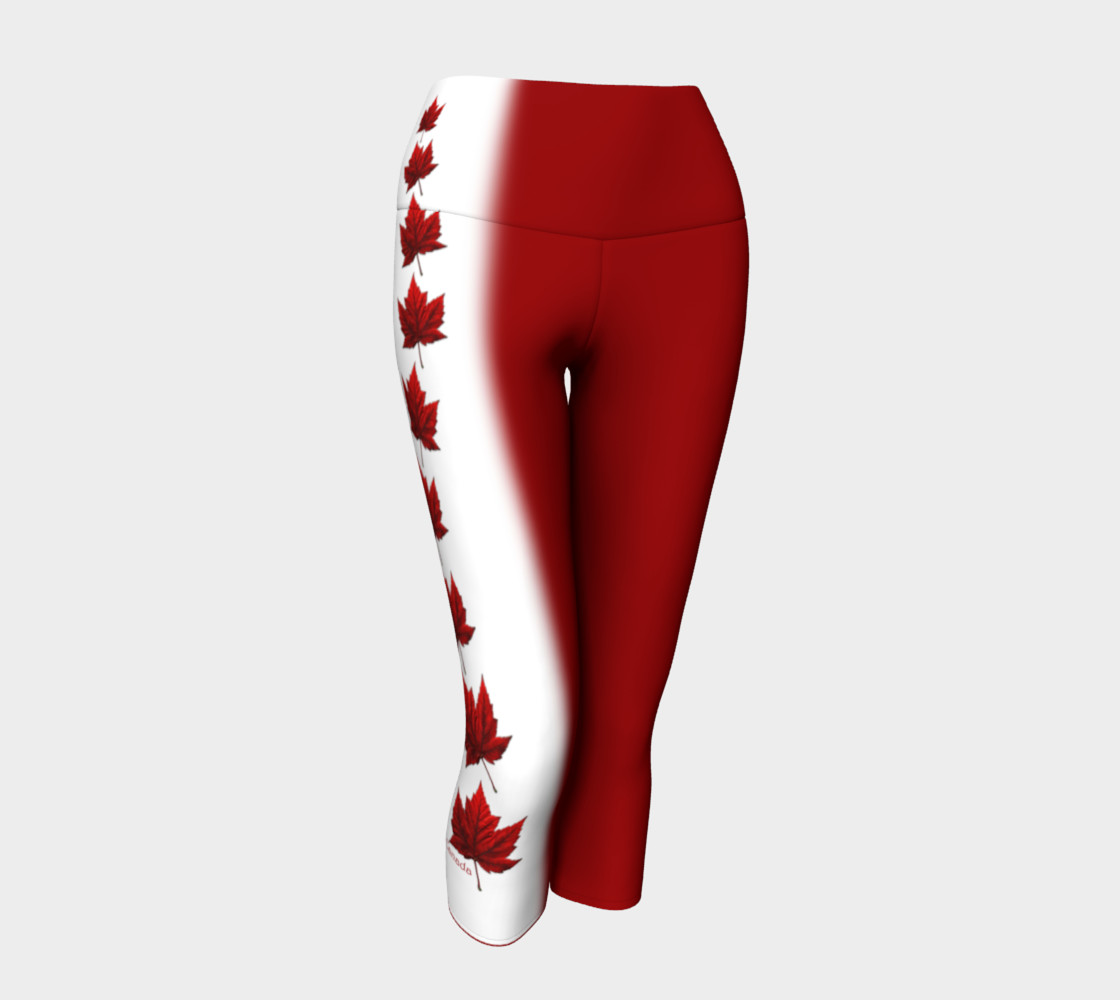 Canada Yoga Capri Pants Canada Sports Team Nickers preview #1