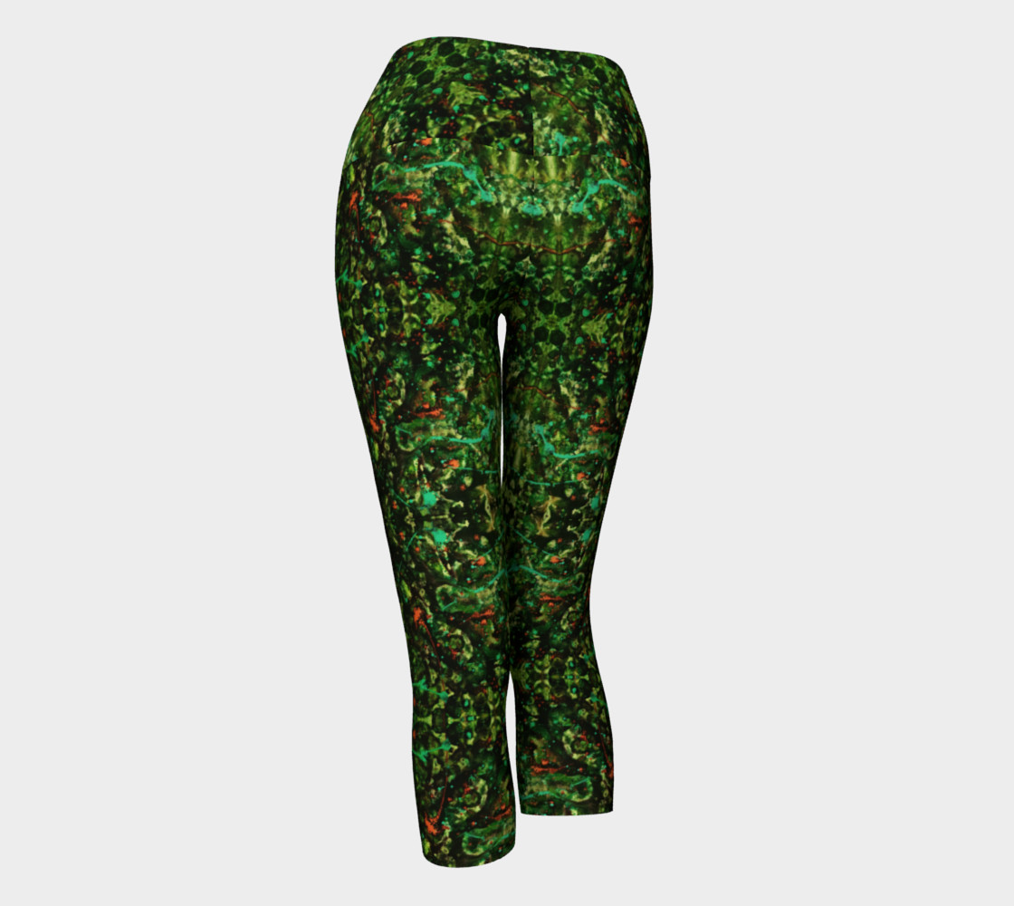 Jungle Velvet Yoga Capris preview #3