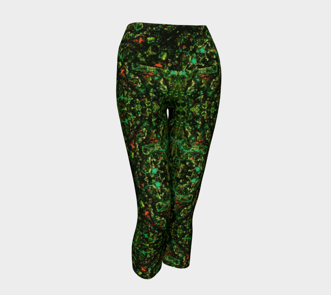 Jungle Velvet Yoga Capris preview #1