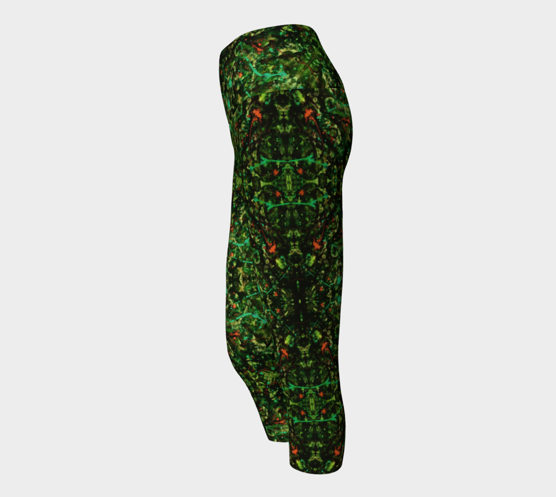 Jungle Velvet Yoga Capris preview #2