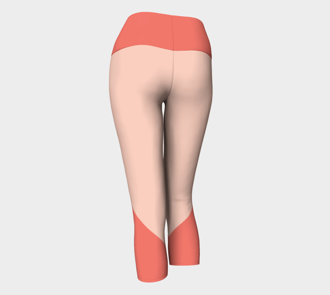 Wild Burro Peach Echo Banded Yoga Capris preview #3
