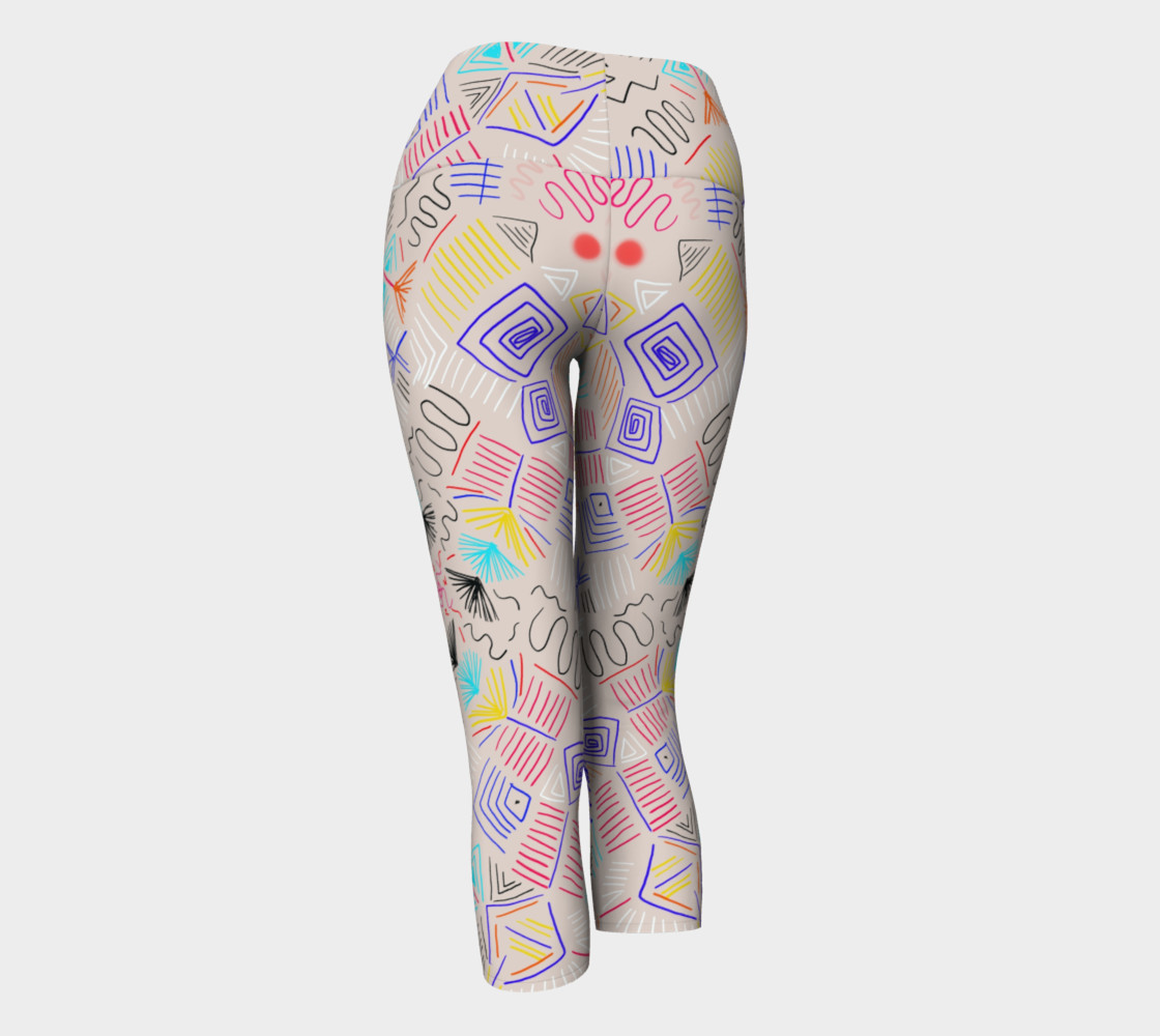 Lines and colors Yoga Leggins preview #3