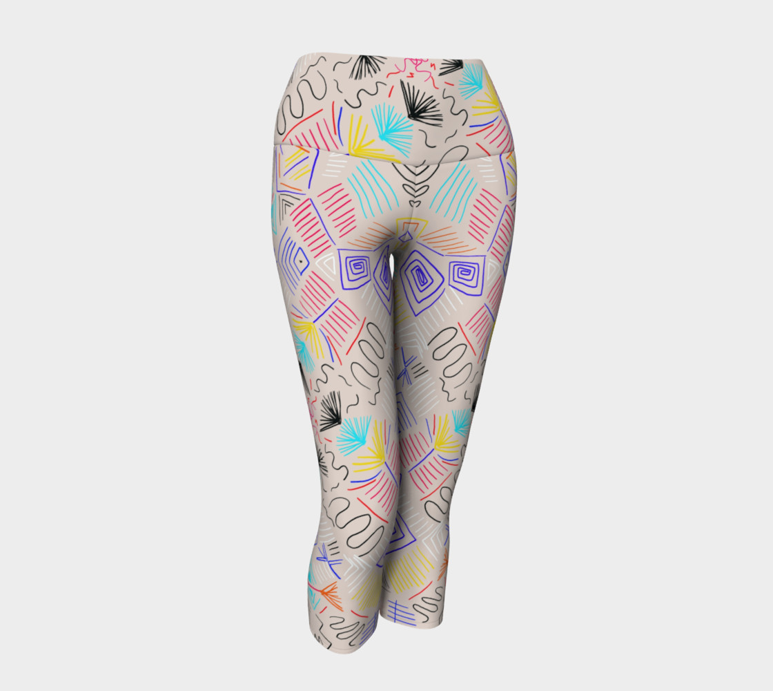Lines and colors Yoga Leggins preview #1