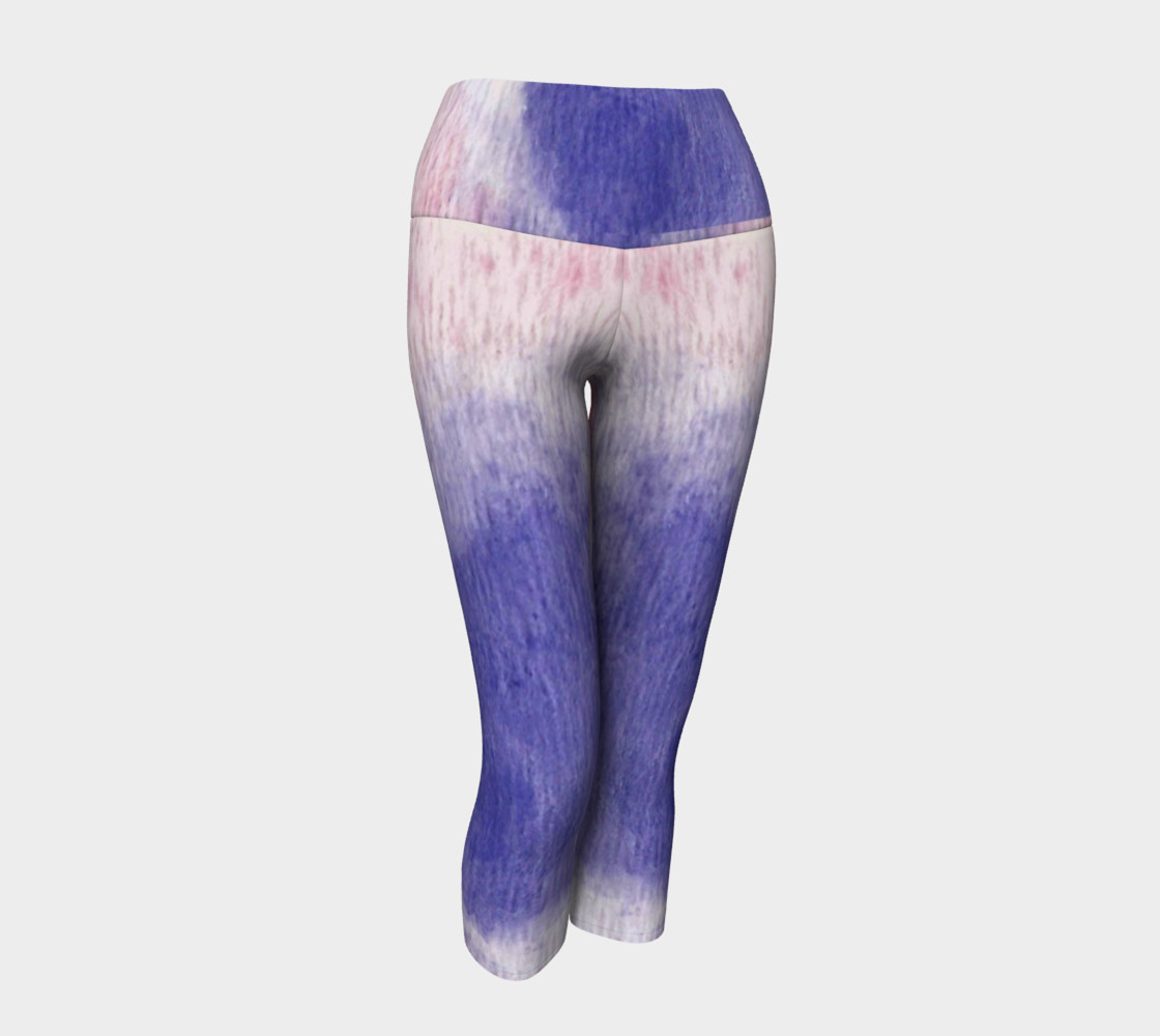 Pastel Floral Dream Yoga Capris preview #1