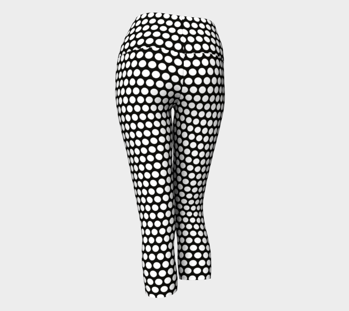 White Polkadots yoga capris preview #3