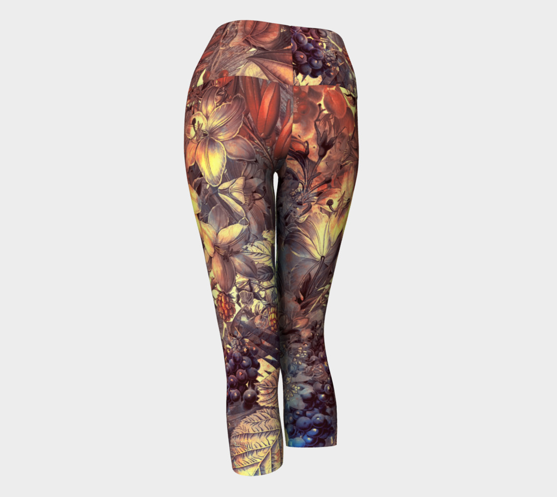 yoga capris magic flowers preview #3