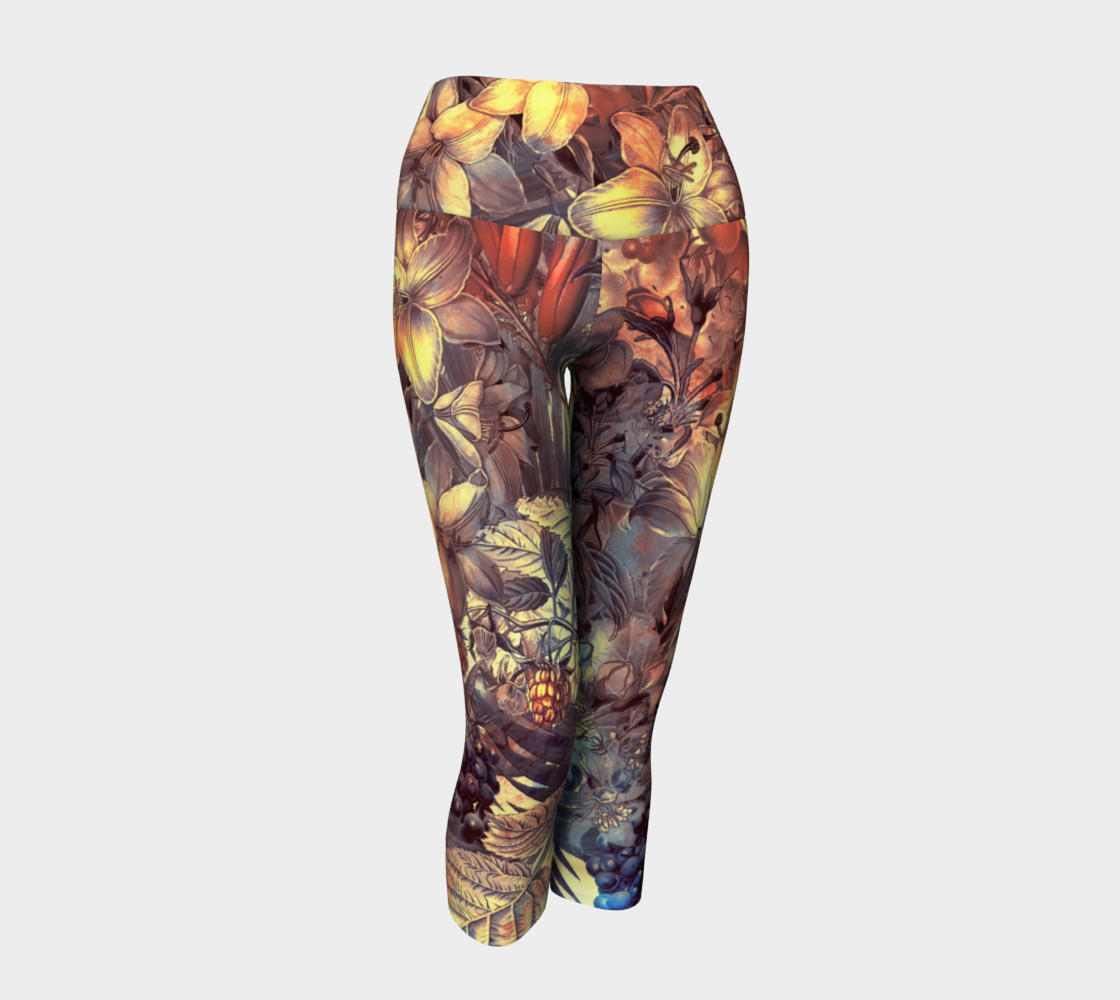 yoga capris magic flowers preview #1