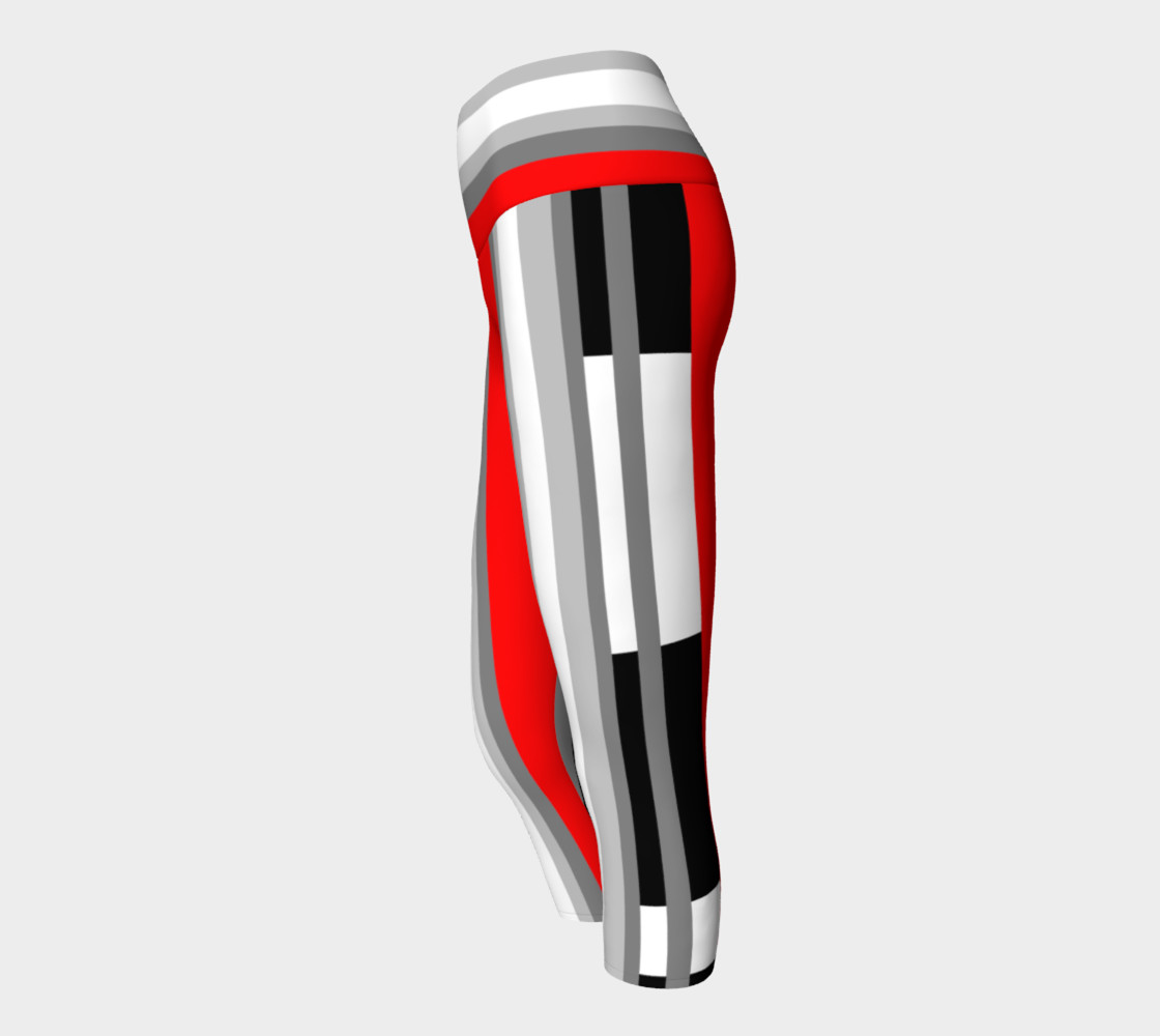 red white black stripe abstract preview #2