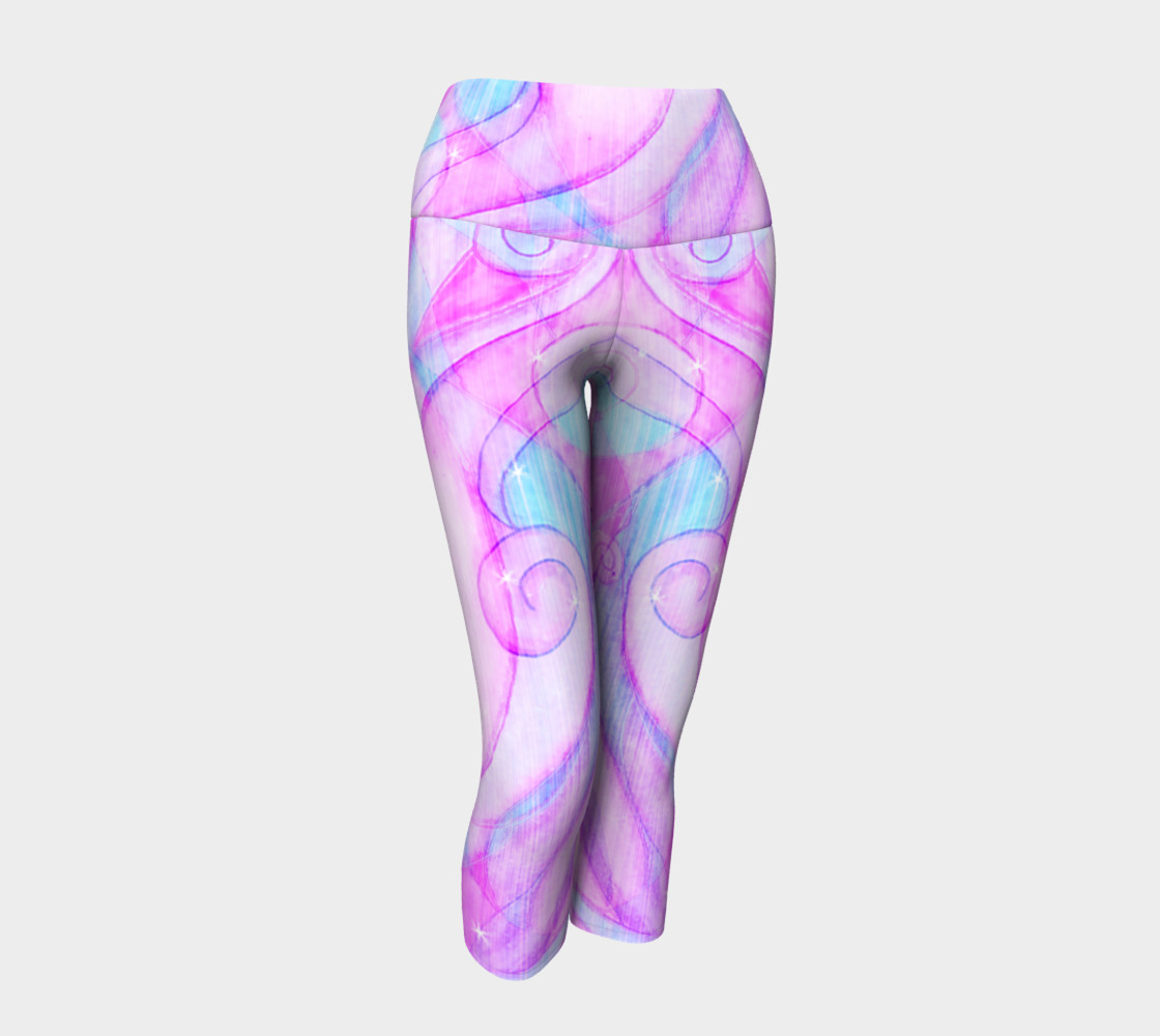 Sparkling Waves abstract art leggings preview #1