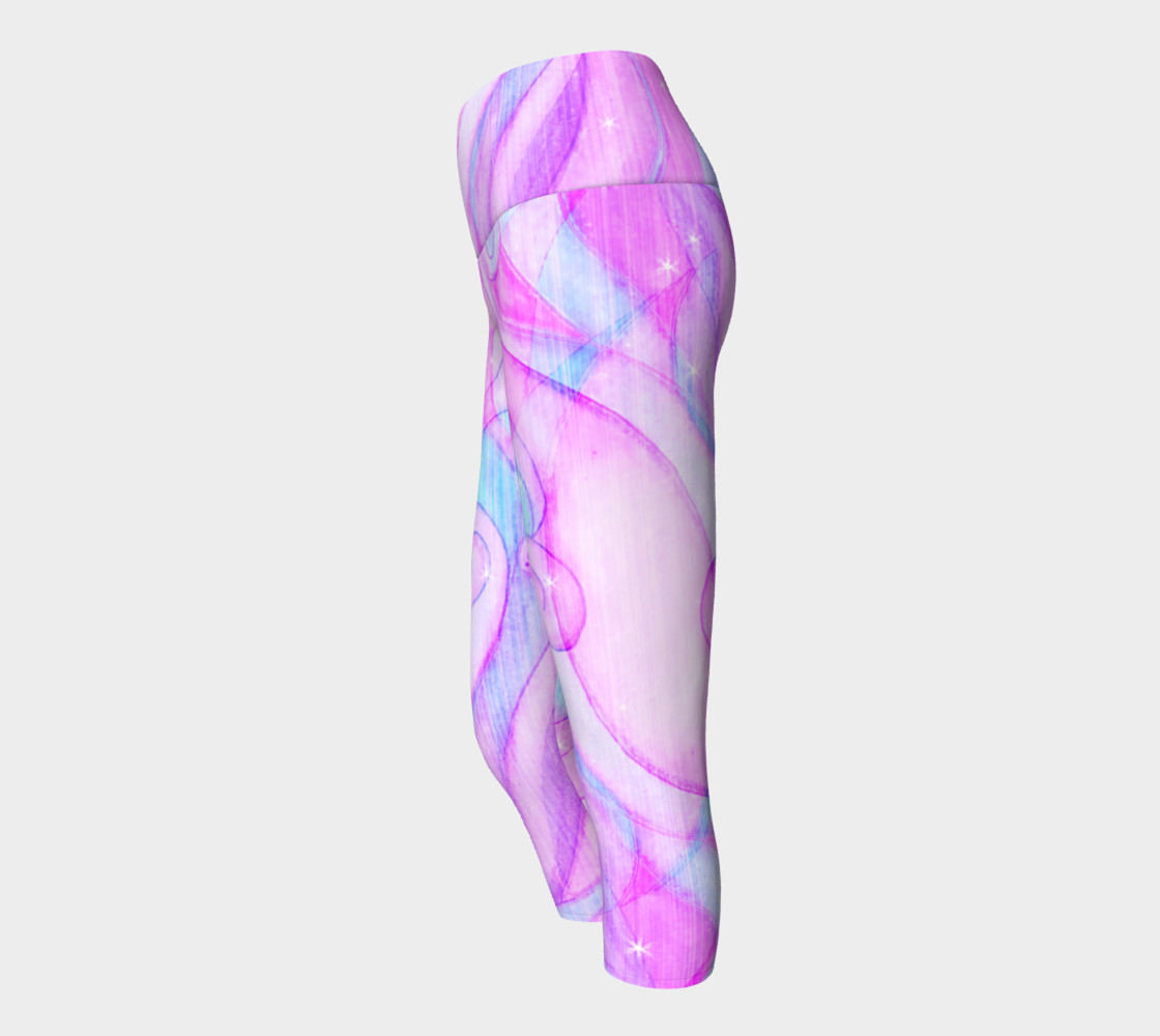 Sparkling Waves abstract art leggings preview #2