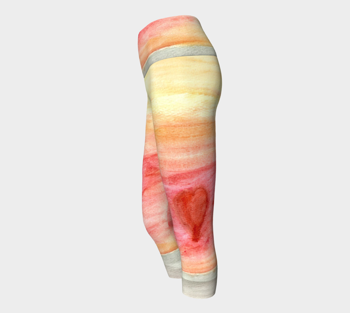 Radiating Heart Yoga Capris preview #2