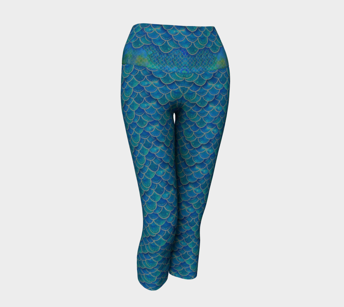 Mermaid Scales Capris All The Way Down preview #1