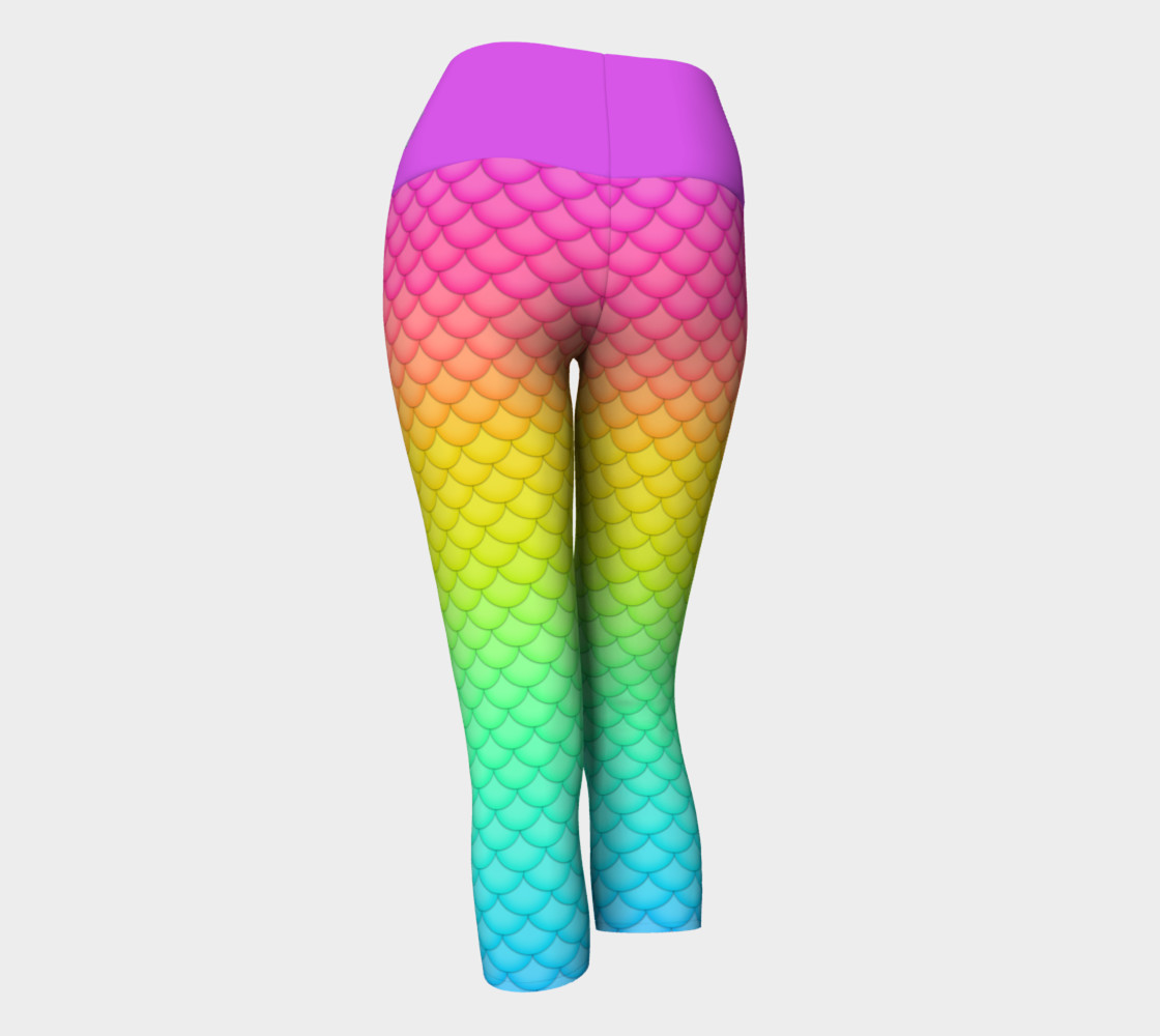 Neon Mermaid Yoga Capris preview #3