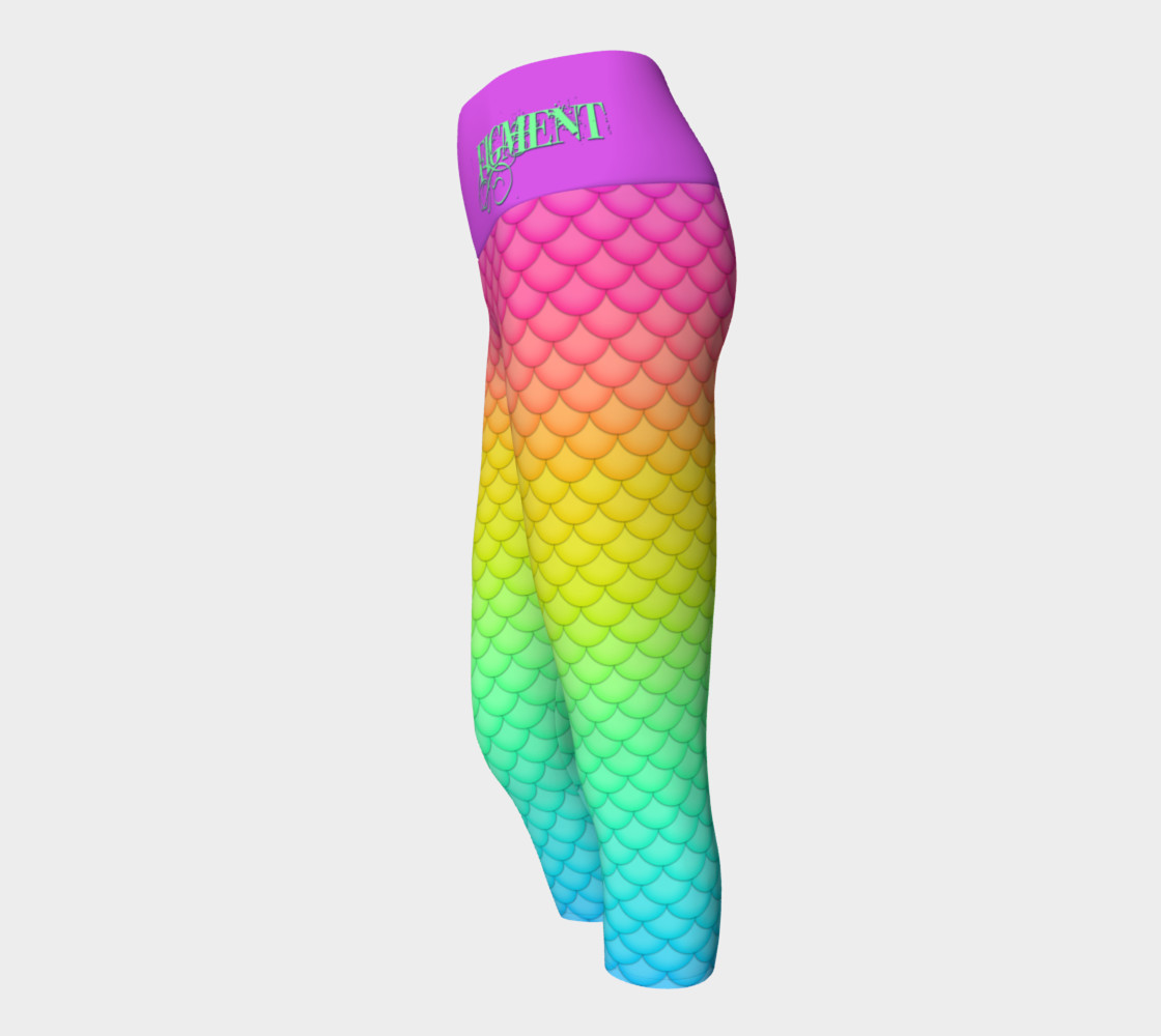Neon Mermaid Yoga Capris preview #2