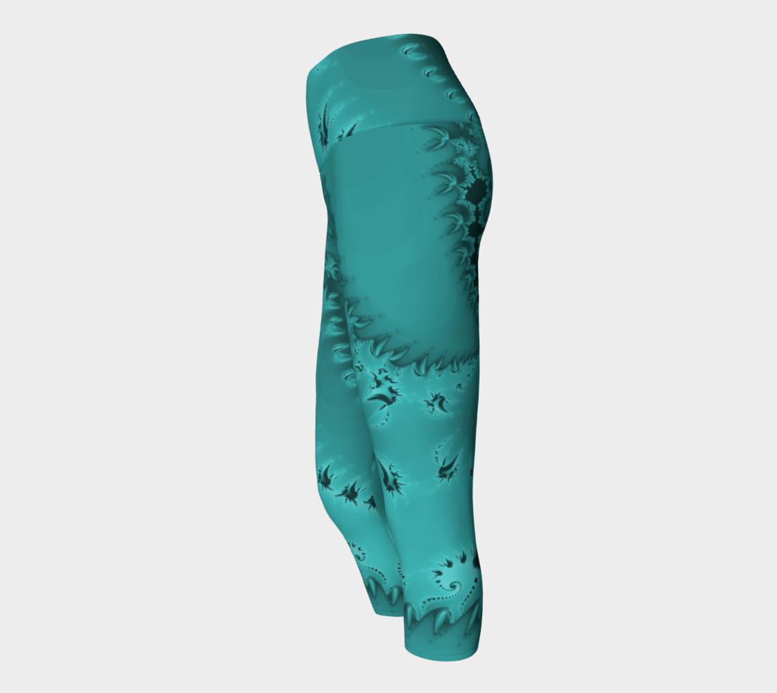 Teal Twilight Yoga Capris preview #2