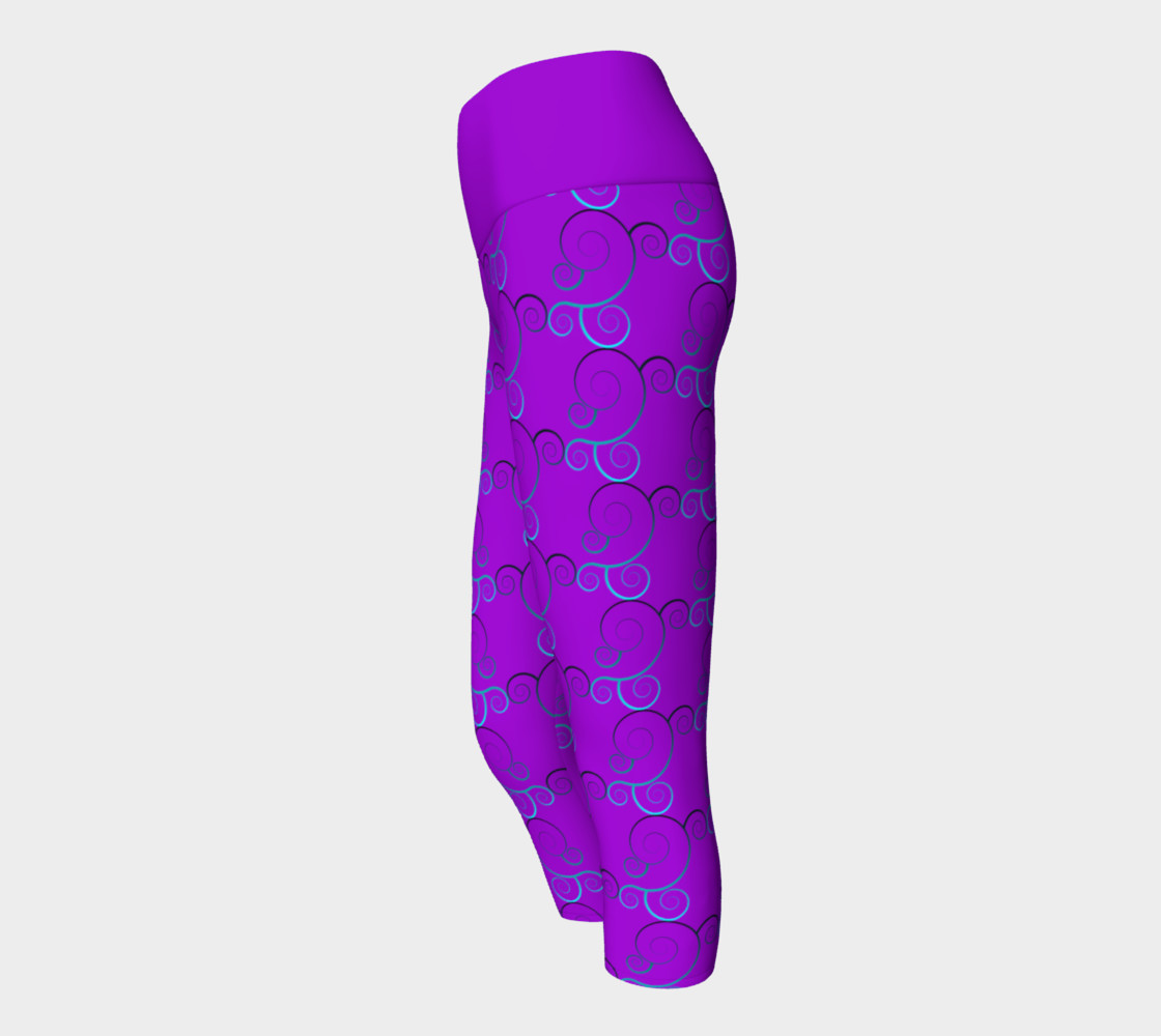 Spiral Wave Yoga Leggings preview #2