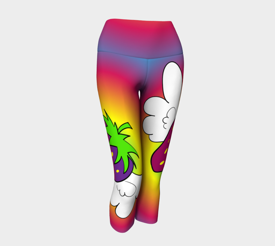 Crazy for Colors FlyBerry Yoga Capris preview #1