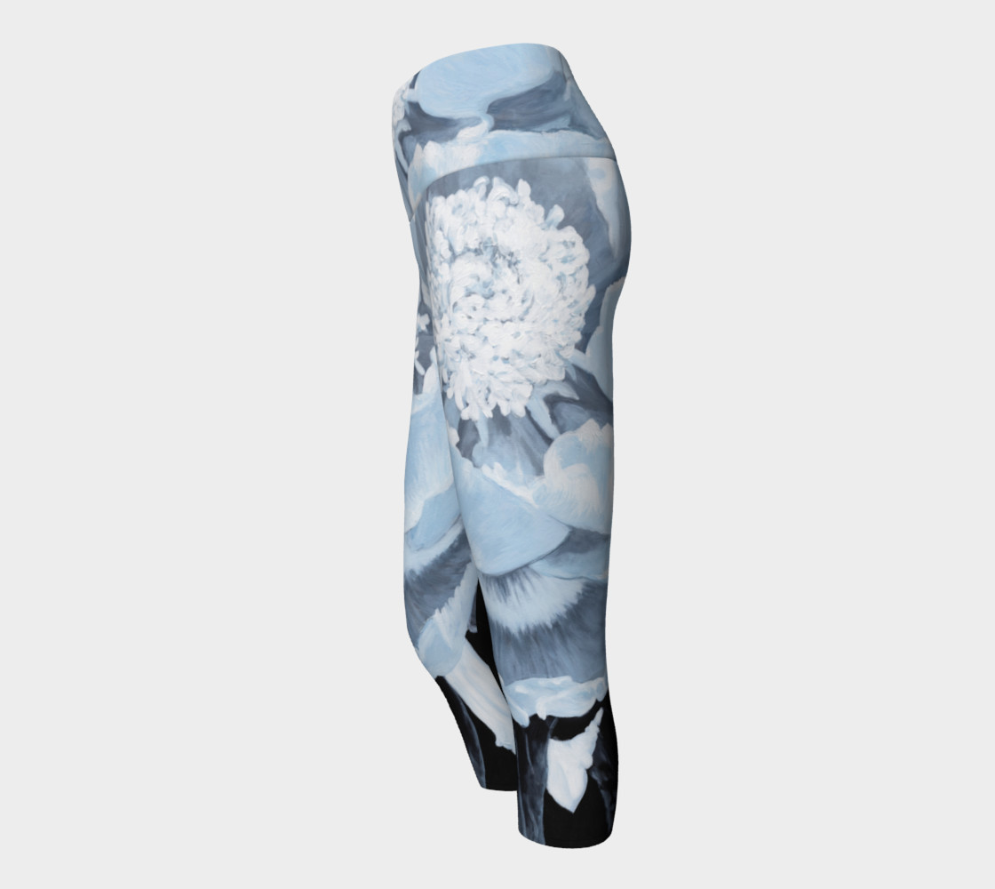 Peony For Your Thoughts Yoga Capris preview #2