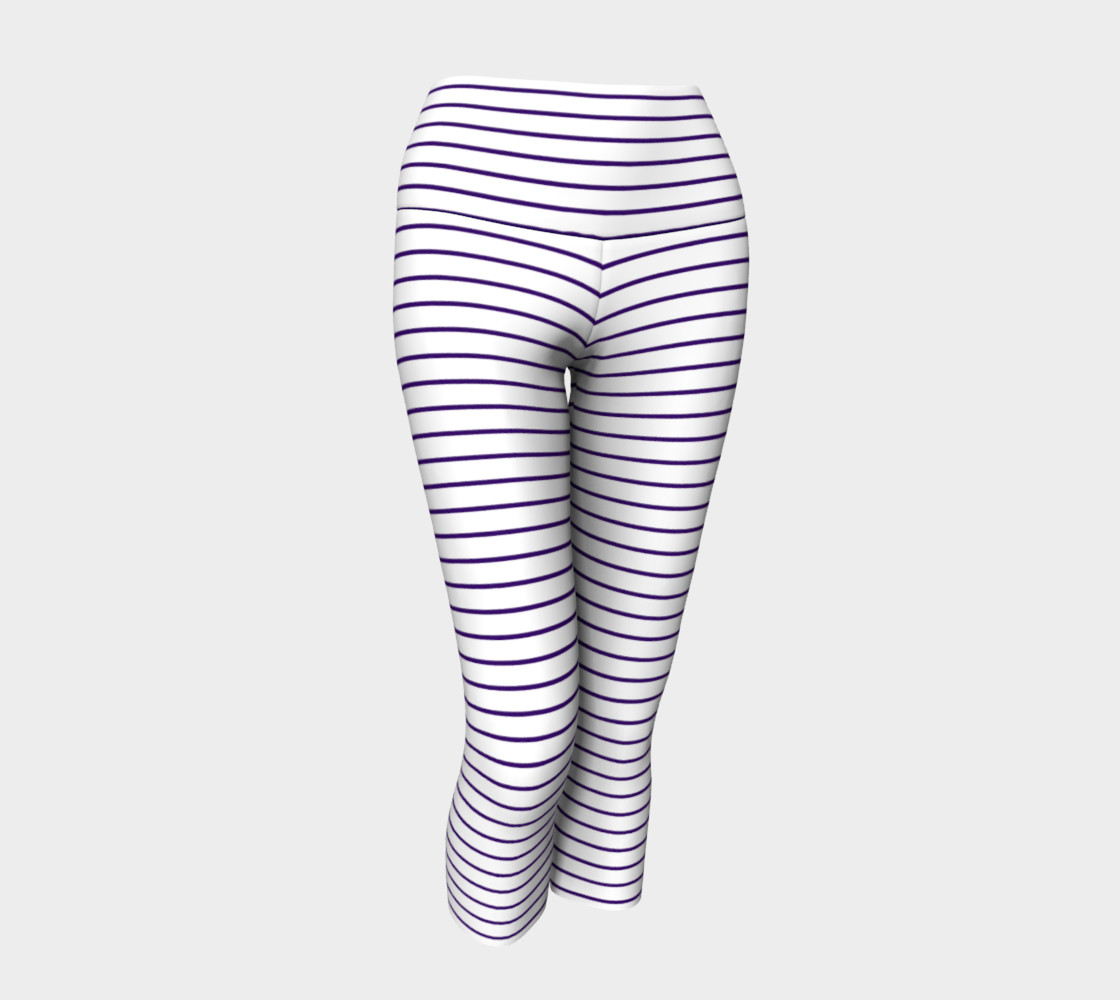 Lunatic Stripes White with Royal Purple Stripe preview #1
