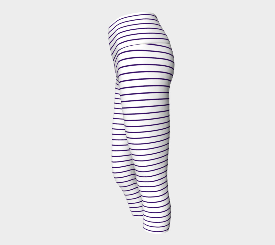 Lunatic Stripes White with Royal Purple Stripe preview #2