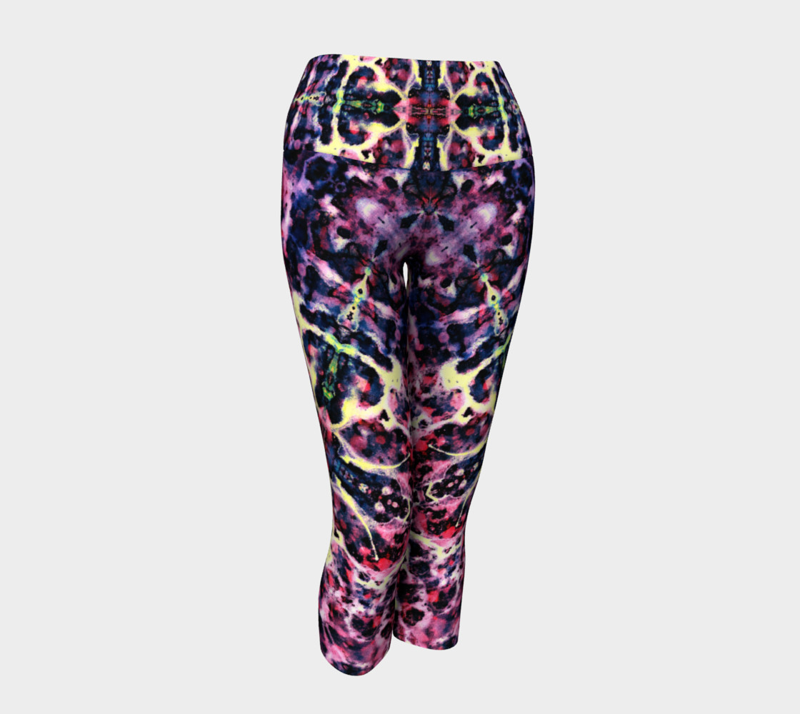 Amethyst Marble Cross Yoga Capris II preview #1