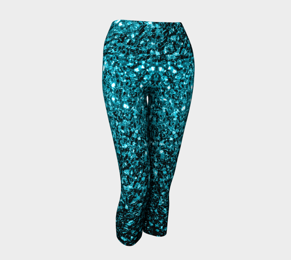 Beautiful Aqua blue glitter sparkles preview #1