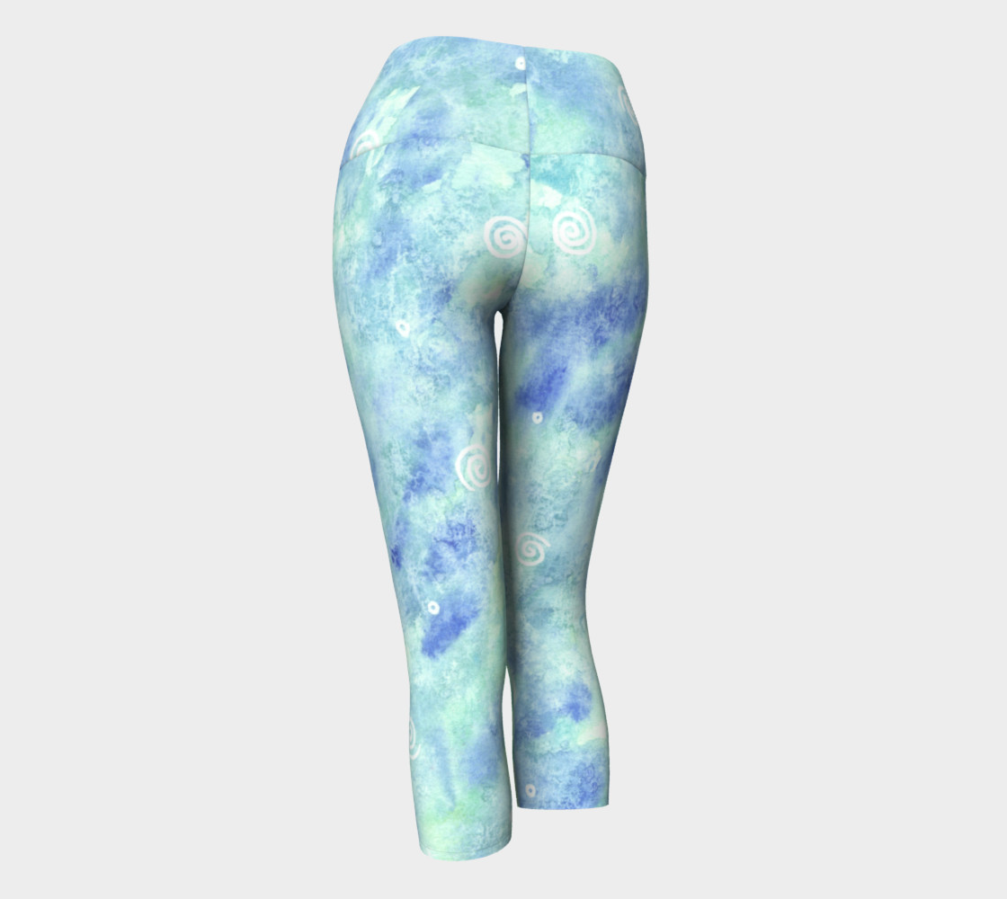 Blue lagoon Yoga Capris preview #3