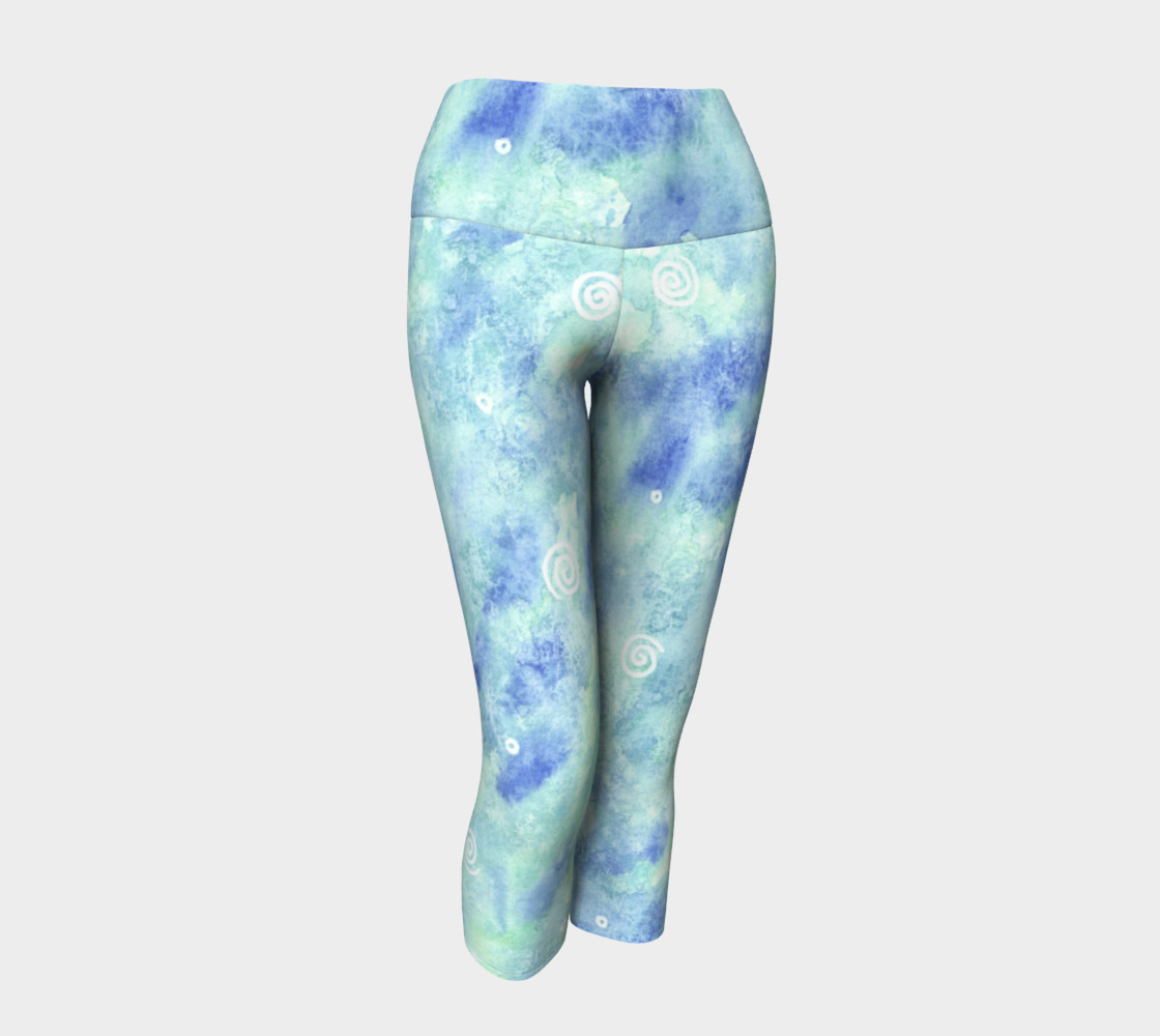 Blue lagoon Yoga Capris preview #1