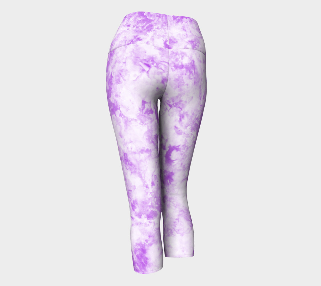 Lavender Ice Dye Capri preview #3