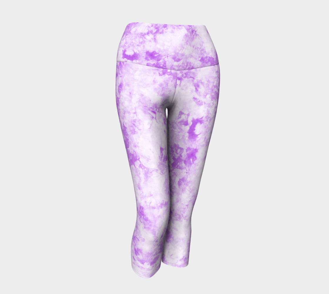 Lavender Ice Dye Capri preview #1