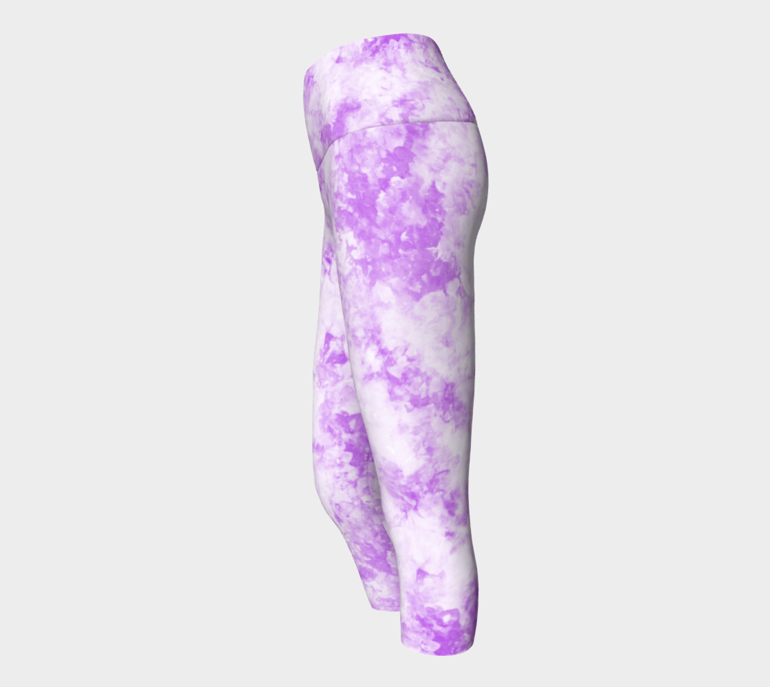 Lavender Ice Dye Capri preview #2