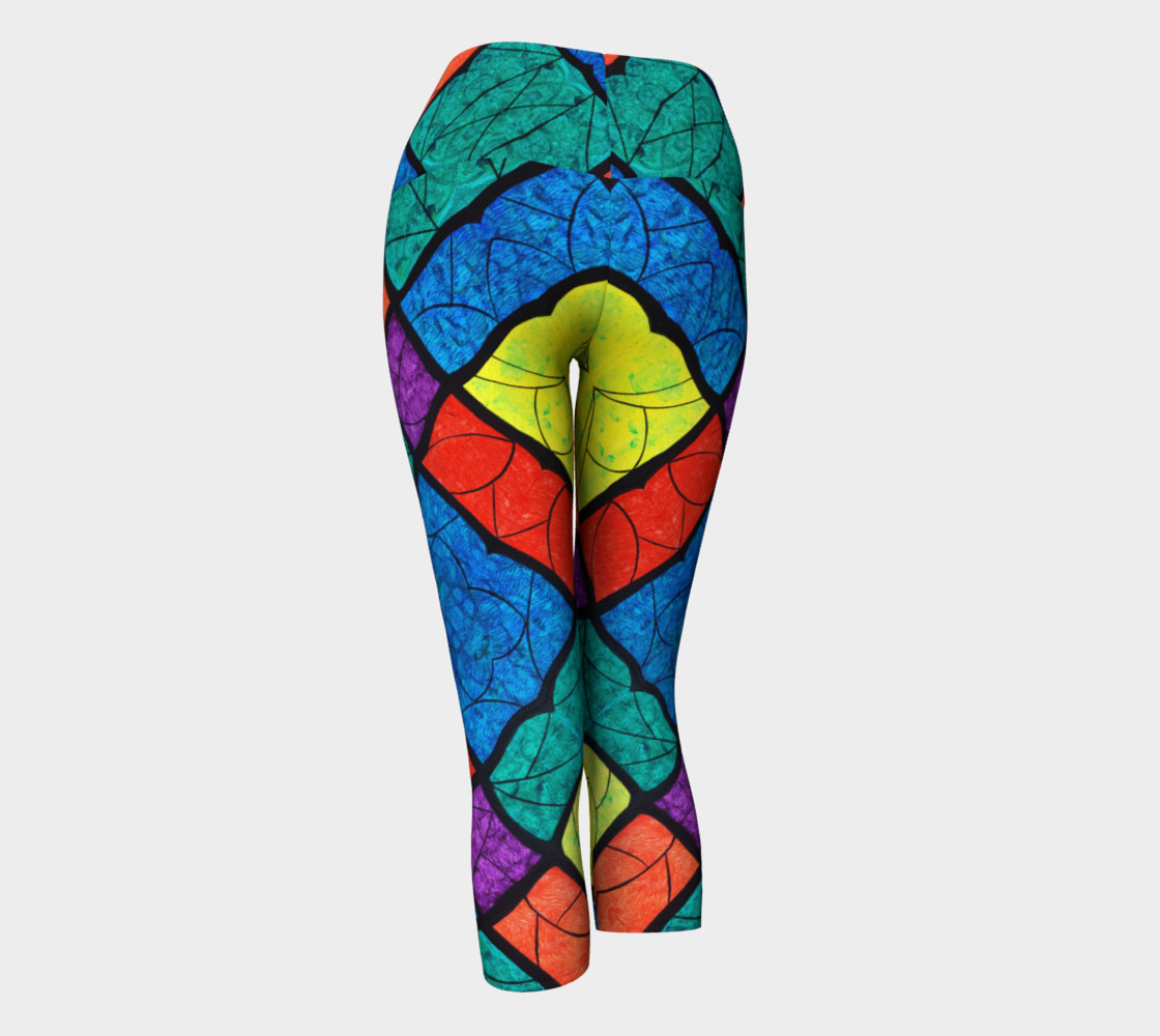 Nouveau Stained Glass II Yoga Capris II preview #3