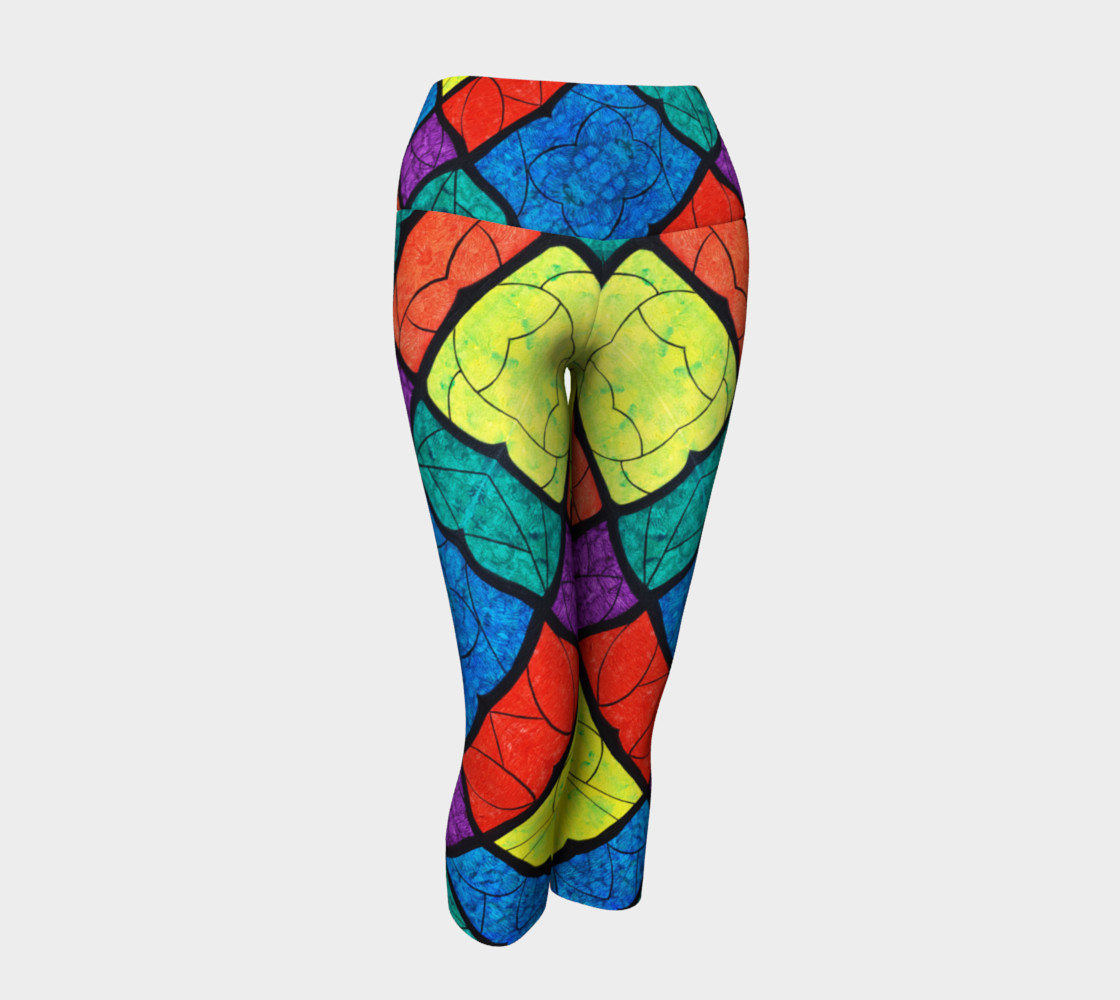 Nouveau Stained Glass II Yoga Capris II preview #1