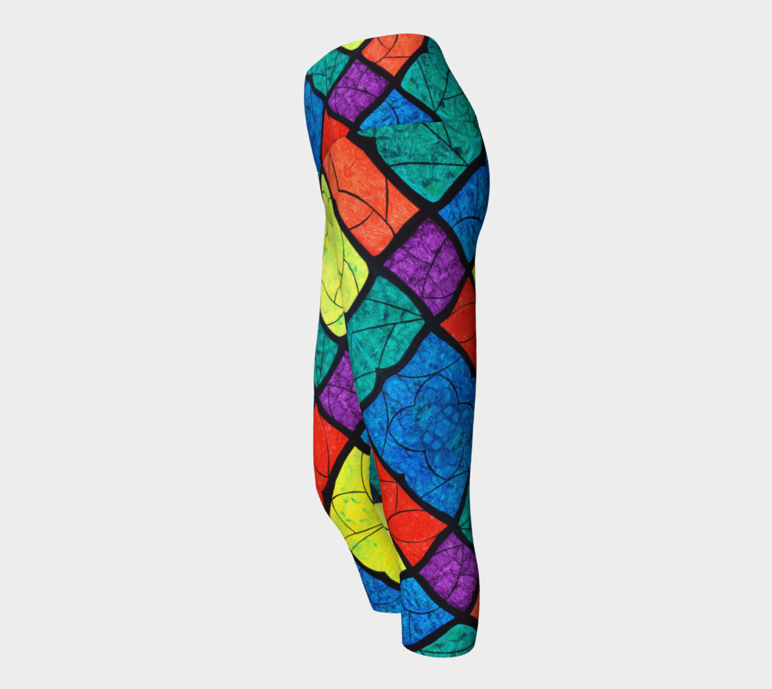 Nouveau Stained Glass II Yoga Capris II preview #2