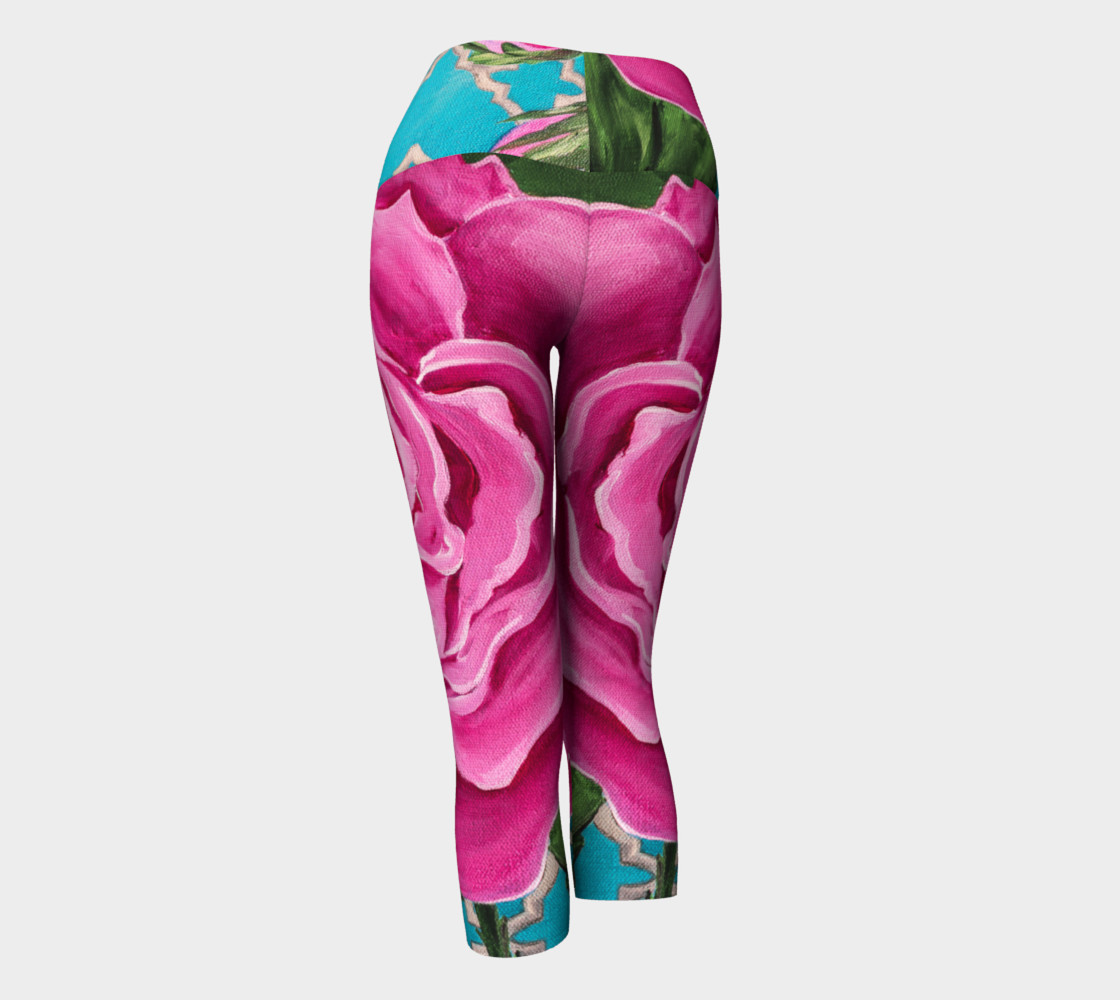 Mother's Day Roses Yoga Capris preview #3