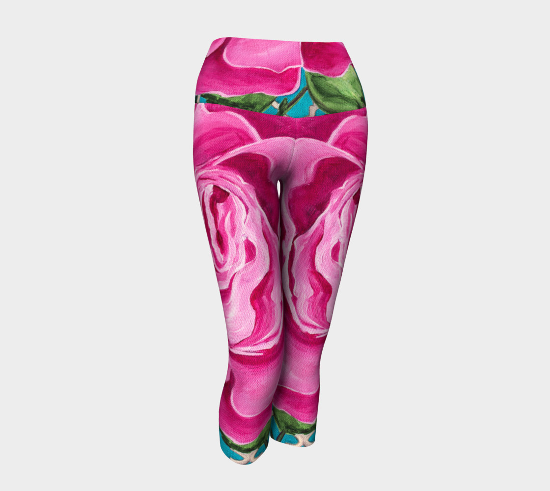 Mother's Day Roses Yoga Capris preview #1