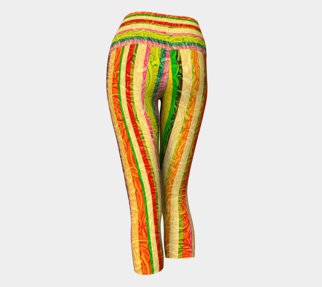 Colorful Stripes on Curls Pattern preview #3