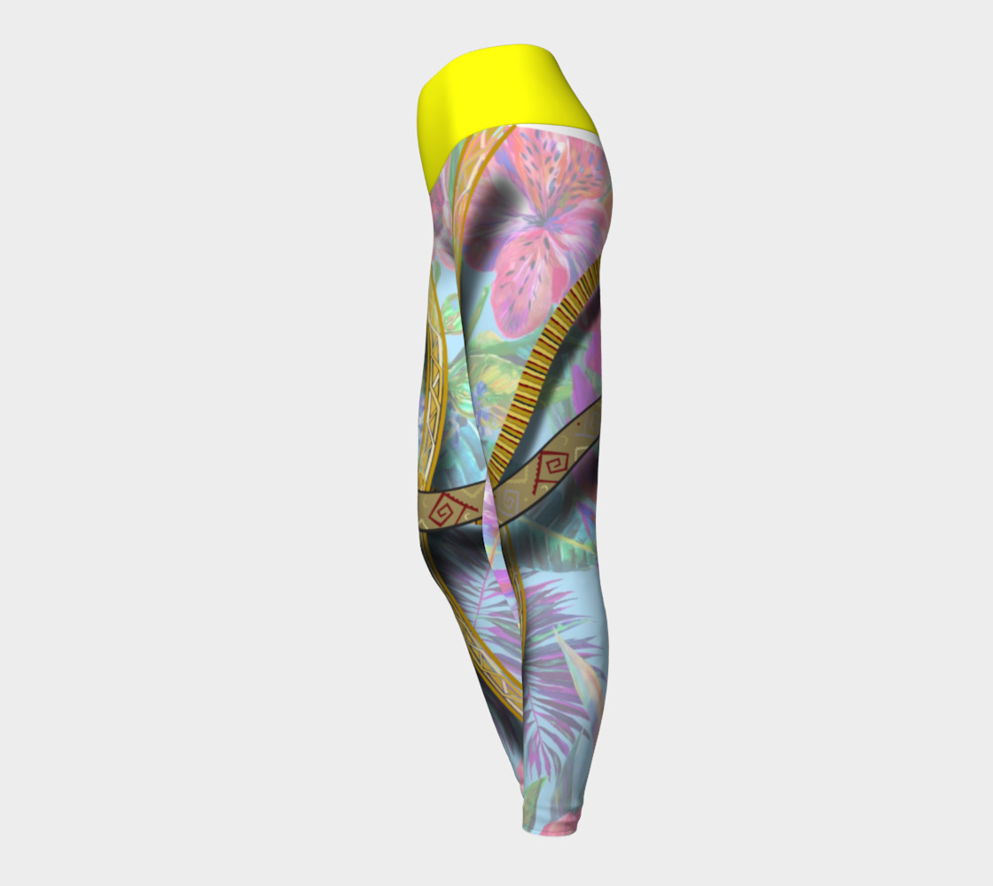 YL101-13 3D Fern Yoga Leggings preview #3