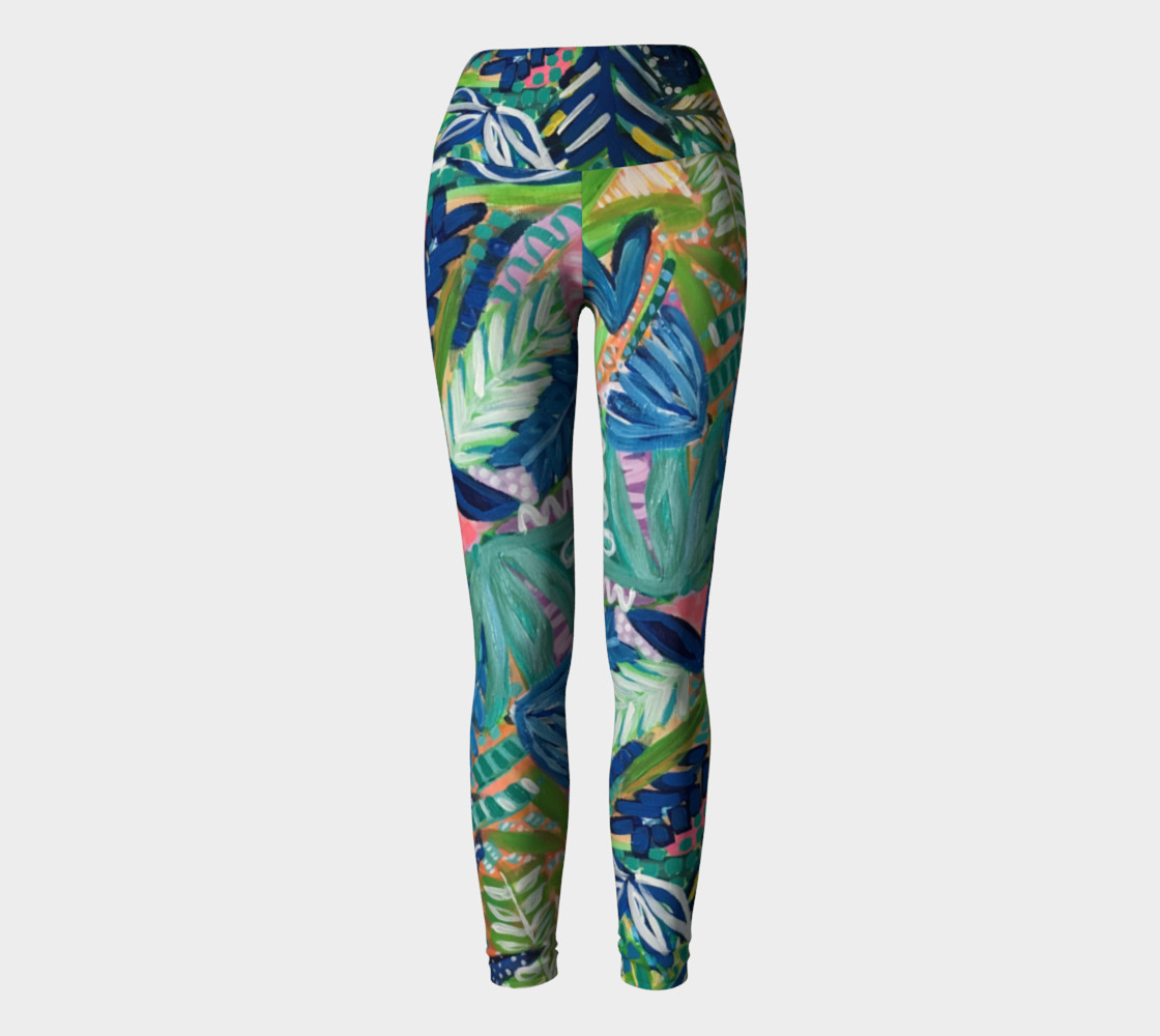 Jungle Jive- Yoga Leggings preview #2