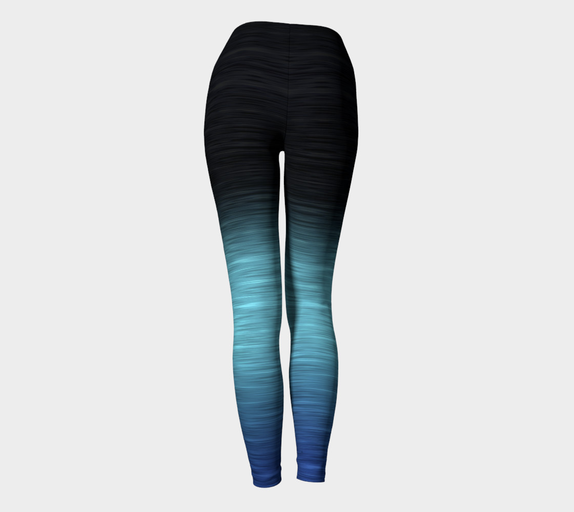 Rainbow Ombre Black Turquoise Blue preview #4