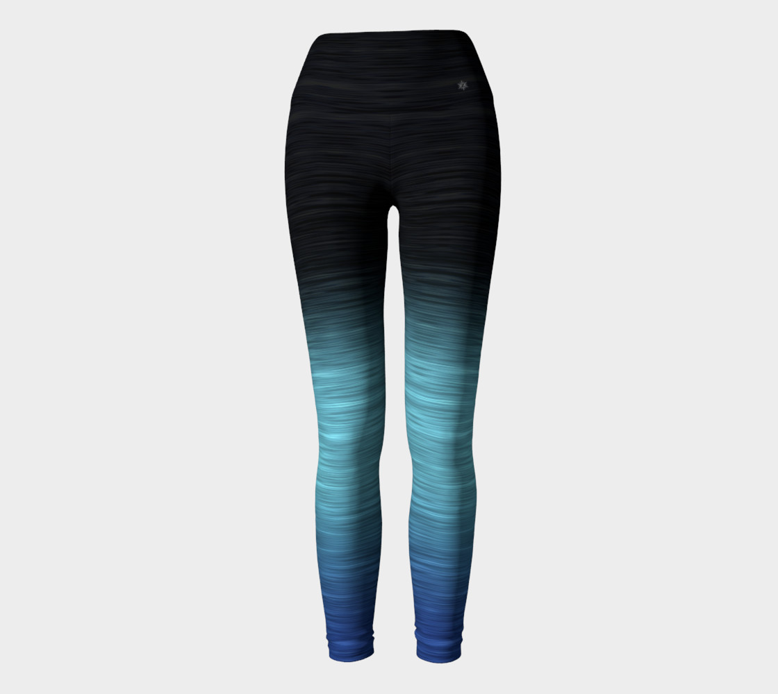 Rainbow Ombre Black Turquoise Blue preview #2